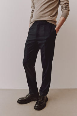 Slim Fit Wool-blend trousers - H&m фото 2