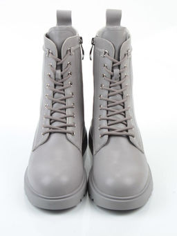 04-PAT178-2Z GRAY Ботинки зимние женские (натуральная кожа, 100% шерсть)