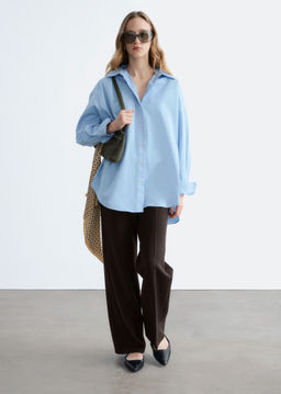 Pantalones rectos con pliegues marcados - H&m фото 6