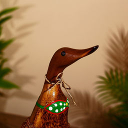 Сувенир «Утка в юбке», 27 см, дерево