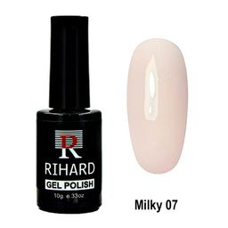 N07 Rihard Milky Gel Polish Гель-лак - коллекция пудровых оттенков, 10 мл