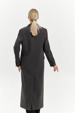 Пальто женское демисезонное 26830 (базальт/рубчик) - Kankan фото 10