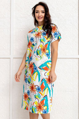 Платье А-351 яркие цветы - Took a look фото 3