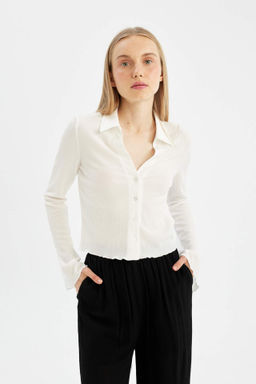 Coool Fitted Burumcuk Uzun Kollu Gomlek - Defacto фото 2