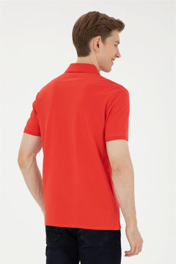 Мужская красная базовая футболка - U.s. polo assn фото 5