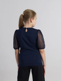 CRB wear / CWJG 63909-41 Джемпер для девочки,темно-синий/Ex.Cherubino  фото 3