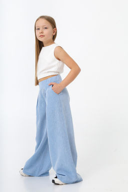 Рубашка-хенли Лен, голубой меланж - Inzibe фото 22