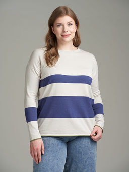 ДЖЕМПЕР OVERSIZE ИЗ НАТУРАЛЬНОЙ ПРЯЖИ