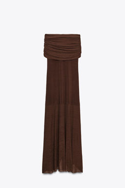 OFF-THE-SHOULDER KNIT DRESS - Zara фото 16